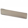 Support plaque immatriculation inox