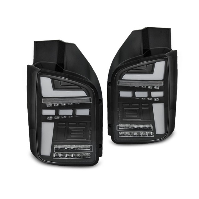 Feux Arrière LED Noir Séquentiels pour VW T6.1 2020 - Ampoule OEM a 577,48 € LDVWP4 chez CAROU TUNING