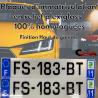 Plaques d'immatriculation relief  3D plexiglas 100% homologuées Guadeloupe