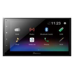 Autoradio PIONEER DMH-A340DABAutoradio PIONEER DMH-A340DAB 2 Din 6.8 Pouces Capacitif Multimedia Bluetooth MirrorLink