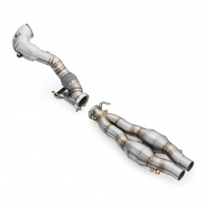 AUDI RS Q3 2.5 TFSI downpipe with heat shield and catalytic converters a 7 733,87 € PROM.RS3/C chez CAROU TUNING