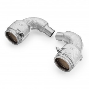 Downpipe Porsche 911 992 Turbo / Turbo S with catalytic converter and heat shield a 6 940,66 € PROM.911992 chez CAROU TUNING
