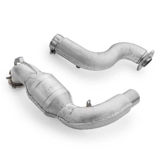 Mercedes-AMG A35 GPF W177 4MATIC downpipe with heat shield and catalytic convertersMercedes-AMG A35 GPF W177 4MATIC tuyau d'éch a 4 647,87 € PROM.812108C/OBD chez CAROU TUNING